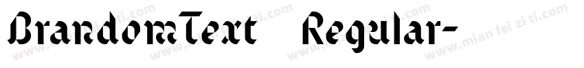 BrandomText Regular字体转换
